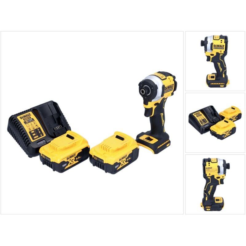 DeWalt DCF850P2 Visseuse à chocs sans fil 205Nm 1/4" 18V Brushless + 2x Batteries 5,0Ah + Chargeur