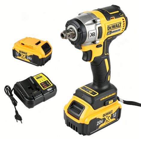 DeWalt DCF880 (Kit de charge) clé à chocs sans balais, couple 20V XR 203 N·m, entraînement et contrôle de vitesse sensible à la pression pour un travail précis