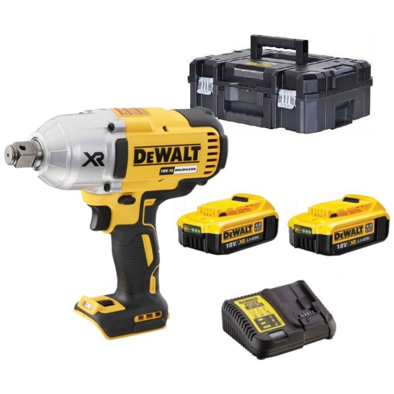 DCF897M2-QW Visseuse a chocs 3/4' 18V - 950Nm - 18V - 2 x 4.0Ah Batreries + chargeur en Tstak - Dewalt