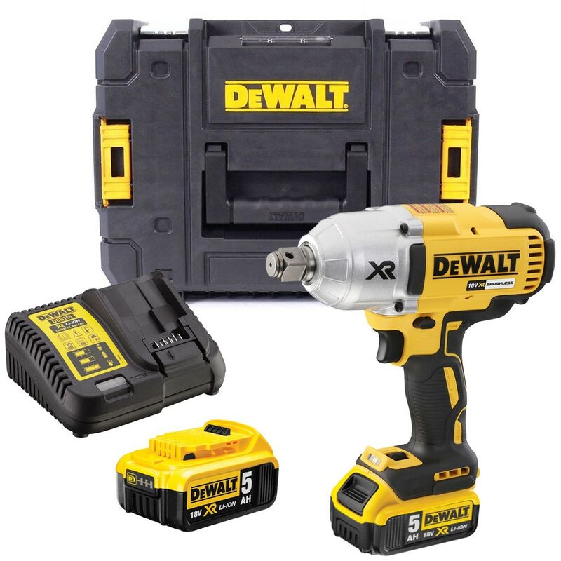 Dewalt - DCF897P2 18v xr Mid Torque Brushless Compact Impact Wrench 3/4 - 2 x 5ah