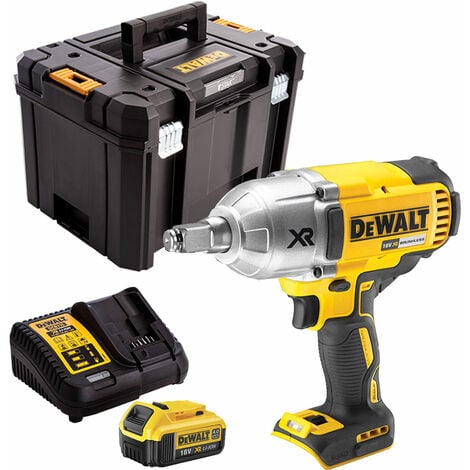 Dewalt DCF899N 18V High Torque Brushless Impact Wrench with 1 x 4.0Ah Battery /& Charger