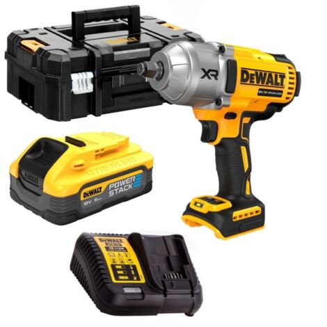 Dewalt DCF900H1T-QW Boulonneuse à chocs 18V XR 1/2" 1396Nm  1X5Ah POWERSTACK en coffret TSTAK