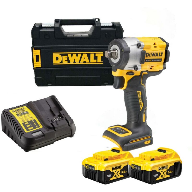 Clé à Chocs DeWALT DCF921P2T 2 x 5 0 Ah + DCB115 + TSTAK II - vue 2
