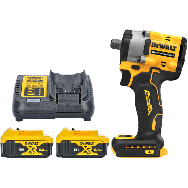 Dewalt Dcf V Xr Cordless Brushless Hog Ring Impact Wrench With X Ah Batteries