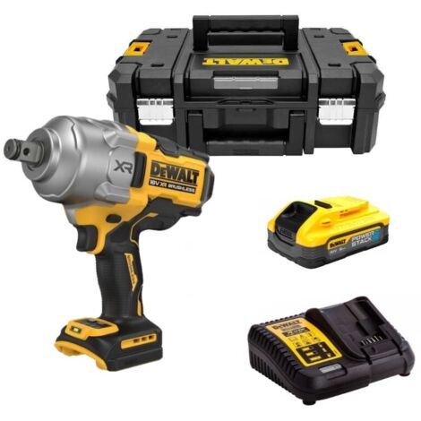 Dewalt DCF964H1T Clé à chocs sans fil 18V Brushless 3/4" - 1 X 5.0Ah batterie PowerStack + chargeur + coffret T-STAK