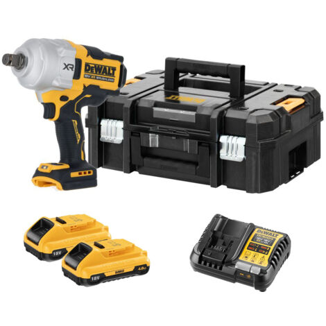 Dewalt DCF964M2T 18V XR Brushless 3/4 Hog Ring Premium High Torque Impact Wrench Kit - 2x DCB189 4Ah Batteries, Charger & TSTAK II Case