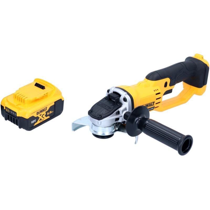 Dcg 412 - 18 v 125 mm xr Li-Ion Meuleuse sans fil + 1x Batterie dcb 184 18 v 5 Ah / 5000 mAh xr Li-Ion - Sans Chargeur - Dewalt