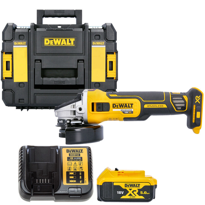 Dcg405 18V Xr Brushless 125Mm Angle Grinder With 1 X 5.0Ah Battery