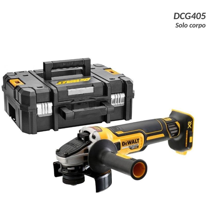 Image of DCG405NT smerigliatrice angolare 125mm 18V brushless solo corpo e valigetta - Dewalt