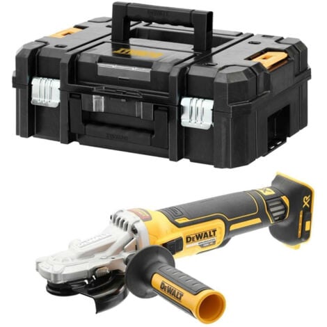 Dewalt DCG405FNT 18V XR Cordless 125mm Brushless Flathead Angle Grinder in TSTAK II Case