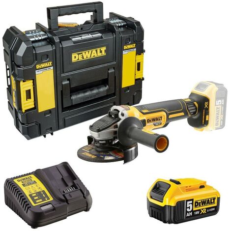 Dewalt DCG405P1 18v XR Brushless Cordless 125mm Angle Grinder -1 x 5.0ah Battery