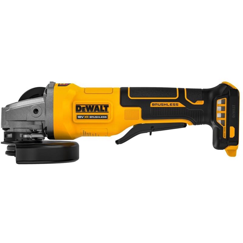Dewalt Dcg408n Meuleuse D'Angle Sans Fil 18 V Xr Li Ion Sans Balais 125 Mm Avec Interrupteur À Palette Uniquement