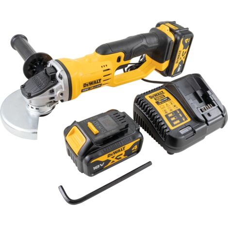 DeWalt DCG412m-GB 18V 125mm Ang/Grinder 2X4.0AH & Kitbox