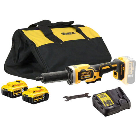 Dewalt DCG426P2 18v XR Cordless Die Grinder Brushless 125mm 2 x 5.0ah Batteries