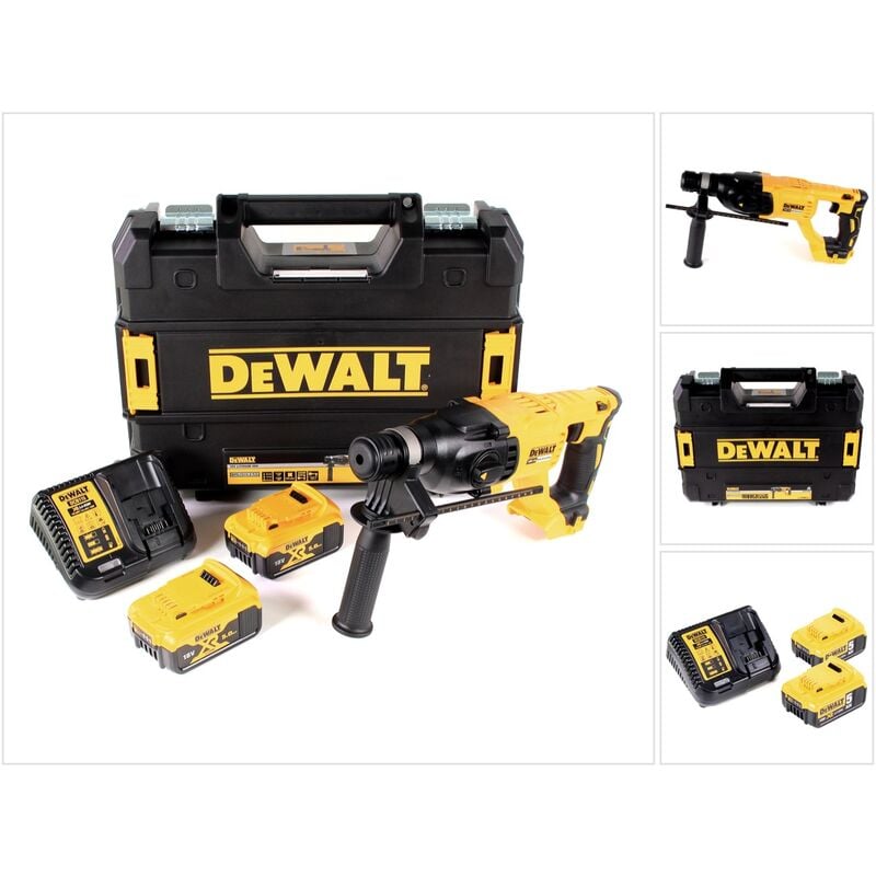 Dch 133 P2 Marteau combiné sans fil 18V 2,6J sds plus Brushless + 2x batterie 5,0Ah + chargeur + tstak - Dewalt