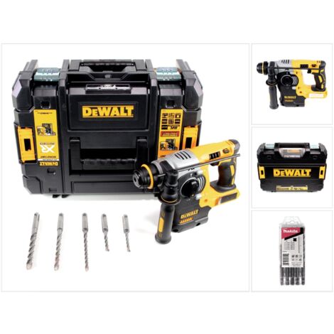 DeWalt DCH 273 NT Akku Kombihammer 18V 2,1J SDS-Plus Brushless + TSTAK + 5x Hammerbohrer - ohne Akku, ohne Ladegerät