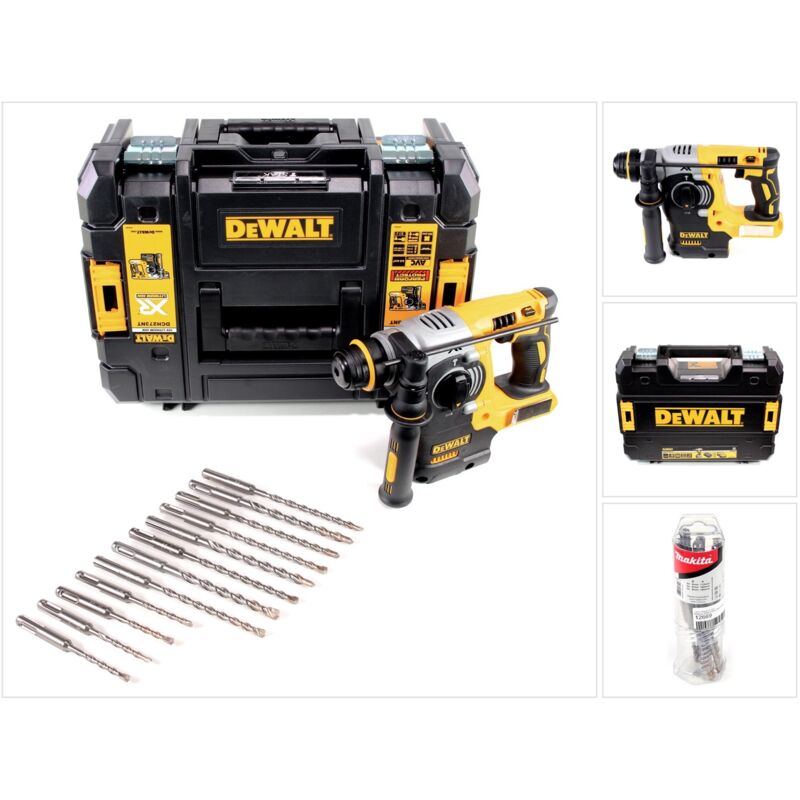 

DeWALT DCH 273 NT Martillo electroneumático a batería XR SDS-Plus 18V en maletín TSTAK + Juego de 12 brocas - Sin batería, sin cargador incluidos