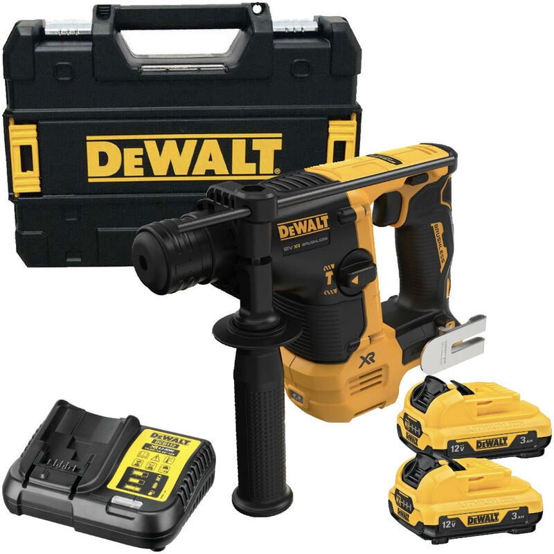 DCH072L2 12V xr Brushless sds+ Plus Hammer Drill With Batts And Case - Dewalt