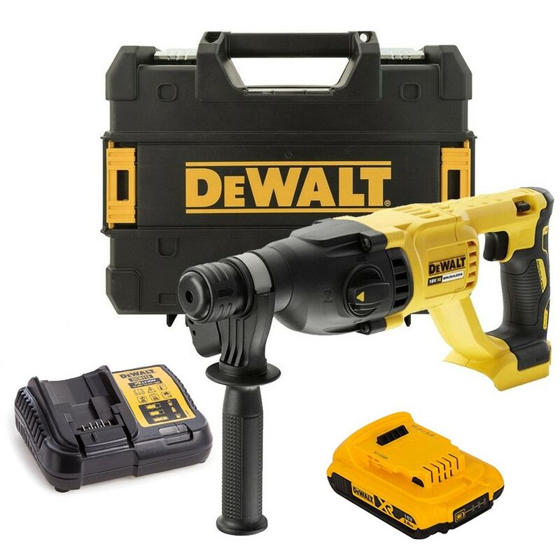 Dewalt - DCH133D1 18v sds+ Brushless Hammer sds Drill 1 x 2.0ah Battery Tstak Case