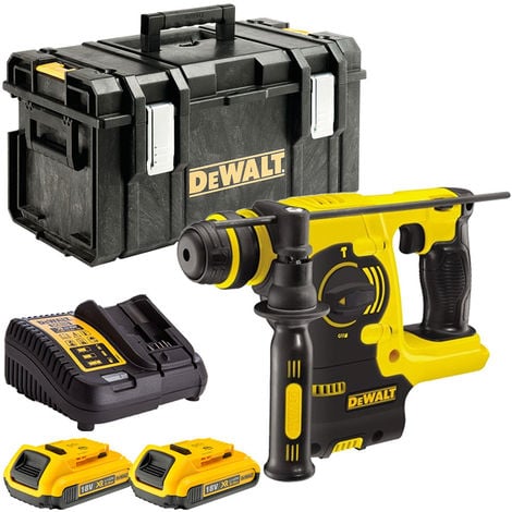 DeWalt DCH253N 18V SDS+ Hammer Drill with 2 x 2.0Ah Batteries & Charger in Case:18V