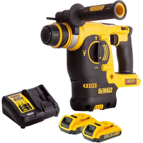 Dewalt DCH253N 18V SDS+ Rotary Hammer Drill with 2 x 2.0Ah Batteries & Charger:18V