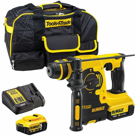Dewalt DCH253N 18V SDS+ Rotary Hammer Drill with 2 x 5.0Ah Batteries & Charger in Case