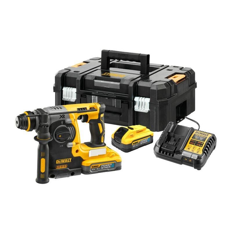 Outillage - Marteau combiné aku 18V sds Plus, 2x batterie 5,0 Ah powerstack, chargeur DCH273H2T - Dewalt