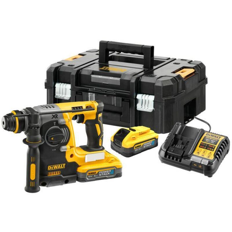 Perforateur SDS plus XR 18V 5 Ah Li Ion brushless 2.1J POWERSTACK Dewalt DCH273H2T QW - vue 2