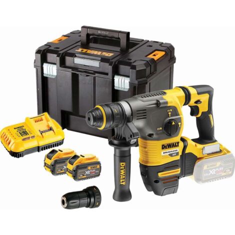 DeWalt DCH334X2 54V Flexvolt SDS+ Hammer Drill Kit (2 x 9.0Ah Batteries, Charger & Case)