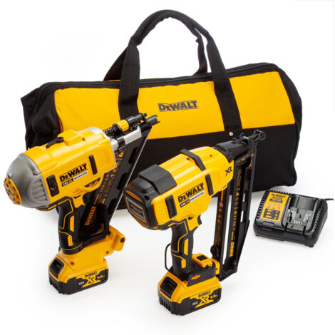 DEWALT DCK2046P2 Twin Nailer Kit 18V 2 x 5.0Ah Li-ion DEWDCK2046P2