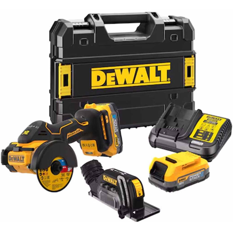 Dewalt - DCS438E2T 18v xr Brushless 76mm Cut Off Tool Kit c/w Powerstack Battery
