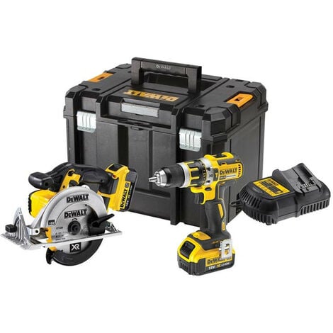 Dewalt DCK205M2T Twin Pack 18v DCD795 Drill Driver + DCS391 Circular Saw + Kit