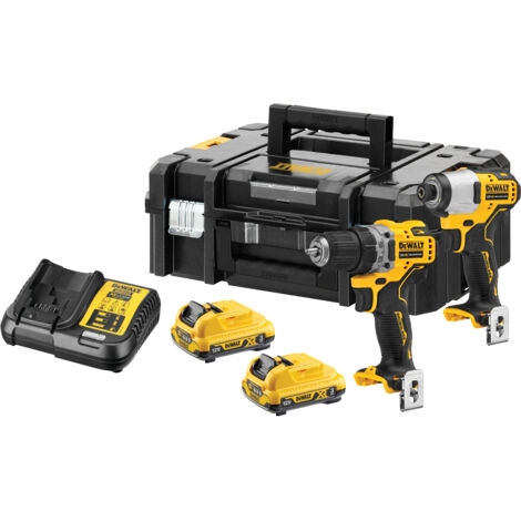 DEWALT DCK2110L2 XR Brushless Sub-Compact Twin Pack 12V 2 x 3.0Ah Li-ion DEWDCK2110L2