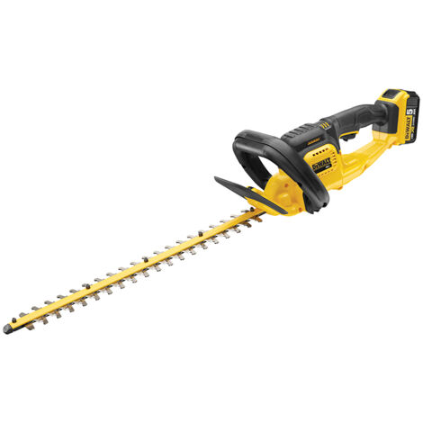 Dewalt DCM563P1 18v Cordless Hedge Trimmer Cutter + 1 x 5.0ah Battery + Charger