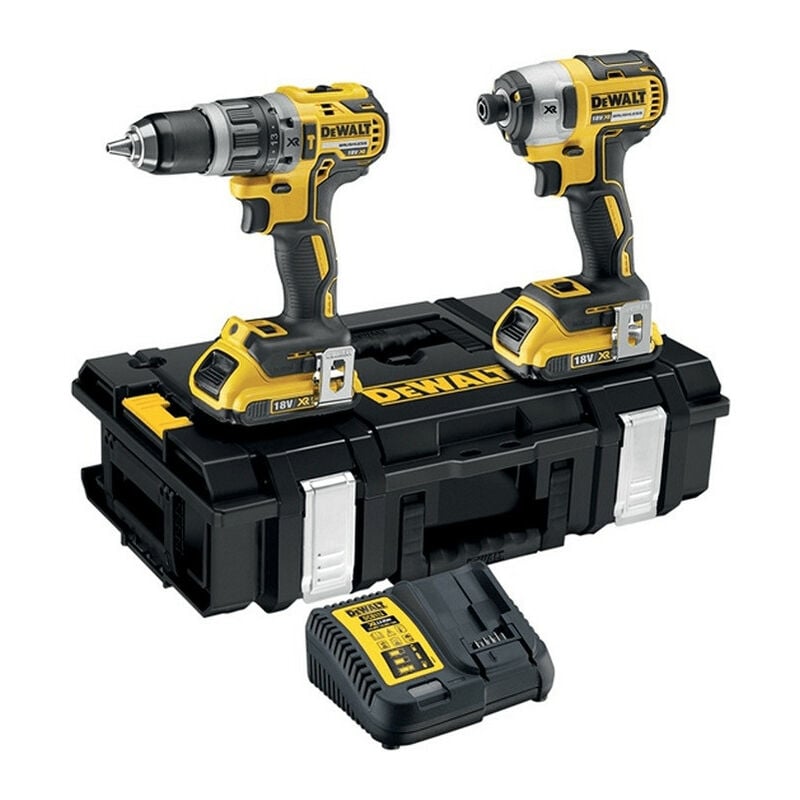 DCK266D2-QW Pack perceuse à percussion DCD796 et visseuse à chocs DCF887 18V (2x2,0 Ah) - Dewalt