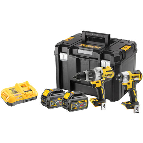 DeWALT DCK276T2T-GB 18V XR Brushless Twinpack 2x FLEXVOLT 6.0AH Batts