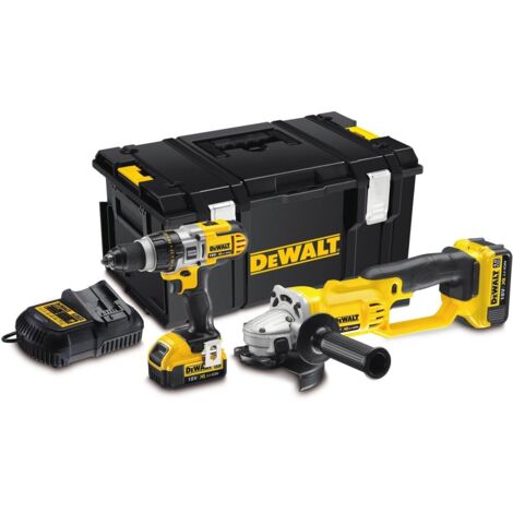 DeWALT DCK293M2 18V XRP Hammer Drill & Grinder Kit 2x4ah