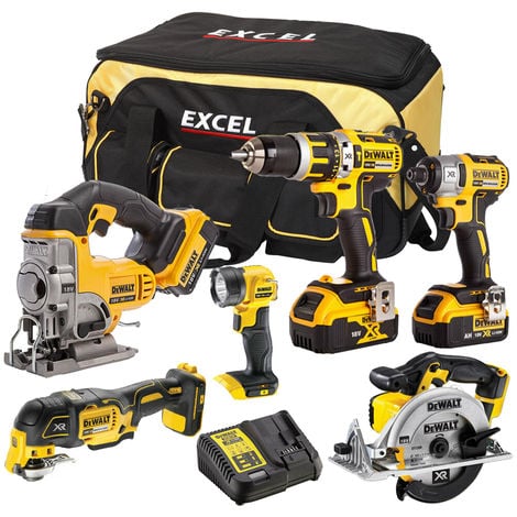 DeWalt DCK314BP2T 6 Piece Power Tool Kit 18V