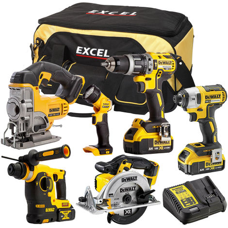DeWalt DCK317BP2T 6 Piece Power Tool Kit 18V
