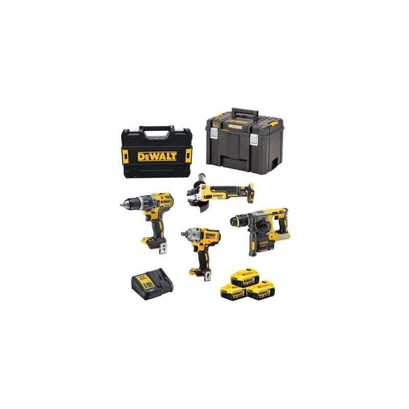 Zestaw combo 18v dck428p3t (dcf894 + dcd796 + dcg405 + dch273) 3x5,0ah tstak - Dewalt