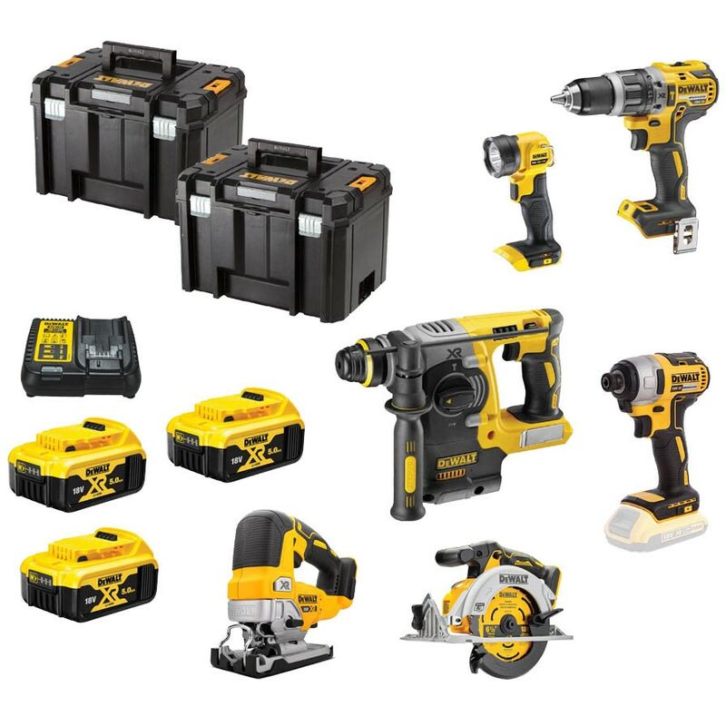 DCK690P3T 18v Brushless 6 Piece Kit DCD796 DCF887 DCS565 DCS334 DCH273 - Dewalt