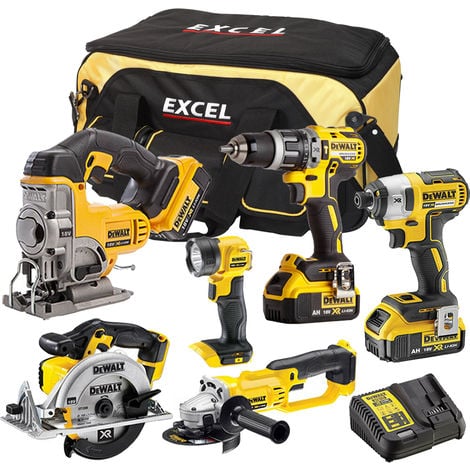 DeWalt DCK697BT4 6 Piece Power Tool Kit 18V