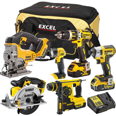 DeWalt DCK699BT4 6 Piece Power Tool Kit 18V