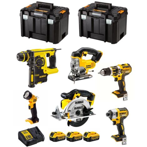 Dewalt DCK699M3T 18v XR 6 Piece Kit + 3 x 4.0Ah Li-Ion Batts, Charger + T-Staks