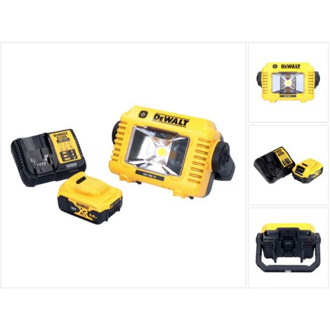 DeWalt DCL 077 P1 Akku LED Arbeitsstrahler 12 V 18 V 2000 lm IP54 + 1x Akku 5,0 Ah + Ladegerät