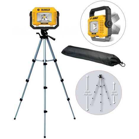 Dewalt DCL077 18v XR LED Light Site Light Pivot Head Cordless 2000 Lumen +Tripod