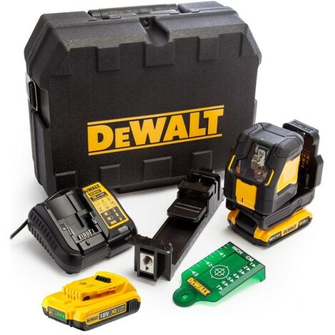 Dewalt DCLE34021D2 XR Compact Cross Line Green Laser 18V 2 x 2.0Ah Li-ion + Case
