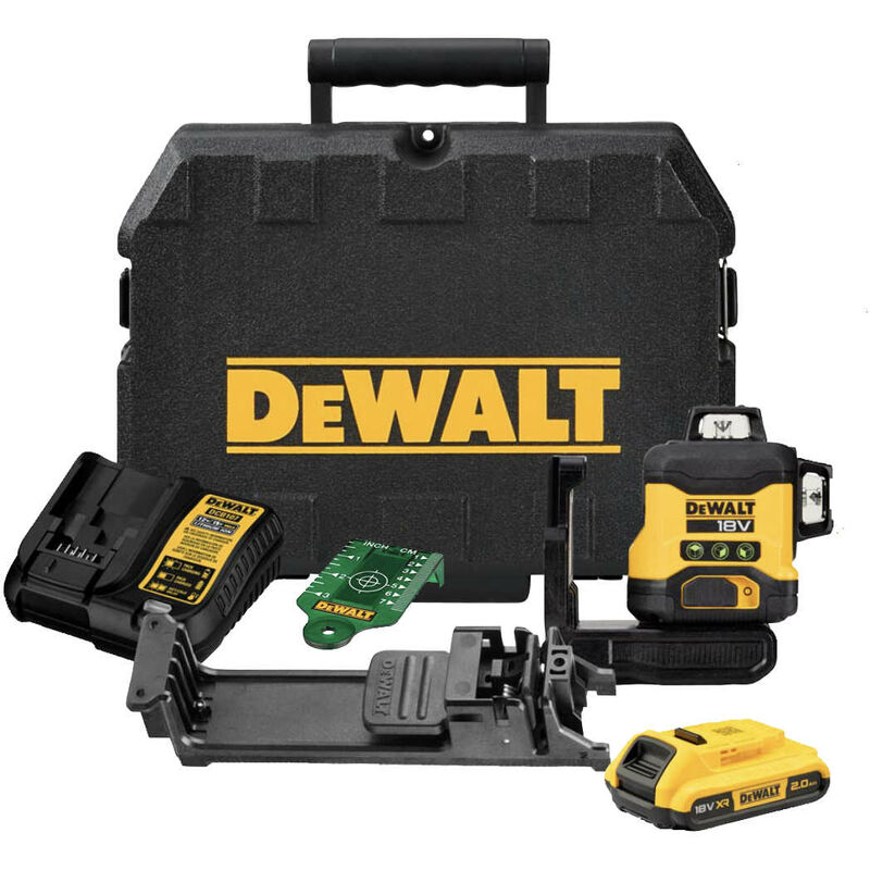 DCLE34031D1-GB 18V xr 3X 360 Green Laser Compact Kit With Battery - Dewalt