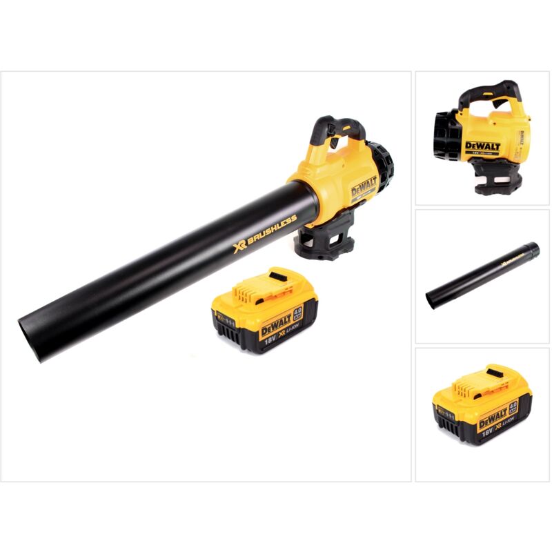 Dcm 562 n Souffleur à batterie 18 v Brushless + 1x batterie 4,0 Ah - sans chargeur - Dewalt