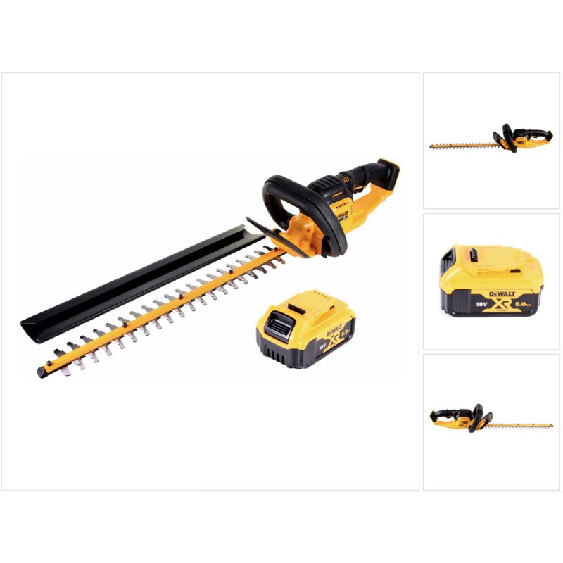 Dcm 563 pb Taille-haie sans fil 18V 55,8cm + 1x batterie 5,0Ah - sans chargeur - Dewalt